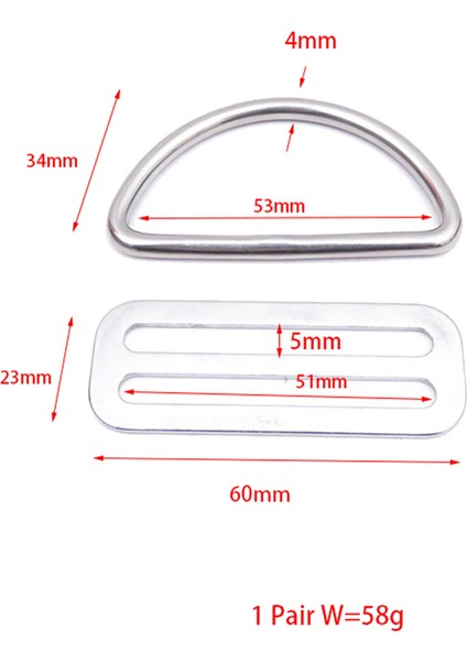 2x Paslanmaz Çelik Tüplü Dalış Kemeri Dokuma Kayışı D Halka Toka Halka Tokası Kanadı ile Sabit (Yurt Dışından) indirimleri