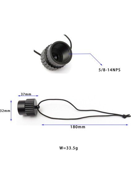 2x Tüplü Dalış Dişli Toz Kapağı Fiş Kapağı Dın 5/8-14NPS Toz Kapak Tank Valfı Uç Kapak Aksesuar Parça Siyah (Yurt Dışından) modelleri