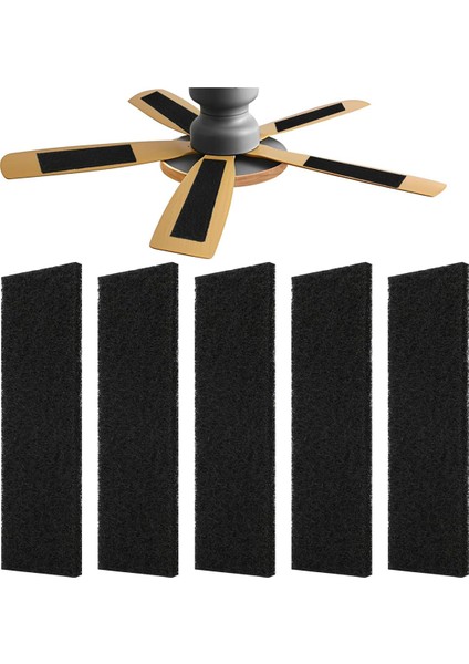 5 Pcs Tavan Fan Filtresi - Hindistan Cevizi Kabuğu Karbon Hava Filtreleri, Fan Bıçakları Için Filtreler, Kolay Kurulum, Havayı Taze Tutun (Yurt Dışından) fiyatları