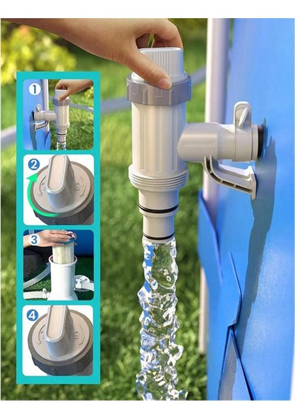 Yer Yüzme Havuzu Hortum Hortumu Adaptörü Zemin Havuzu Hortum Adaptörü Piston Valfı (Yurt Dışından) modelleri