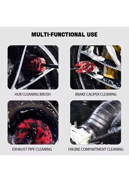 Araç Tekerlek Fırça Kiti, Tekerlek Temizleme Fırçası ve Araç Motosiklet Jant Çamurlukları Için Detay Fırçası Motor Egzoz Uçları (Yurt Dışından) fırsatları