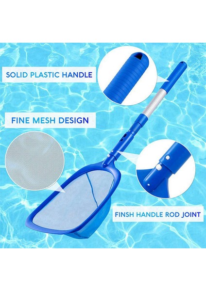 2x Havuz Skimmer Havuz Ağı 3 Bölüm Kutbu, Fine Mesh Net ile Havuz Skimmer Net, Teleskopik Kutup, Ultra-Ince Havuz Skimmer (Yurt Dışından) indirimleri