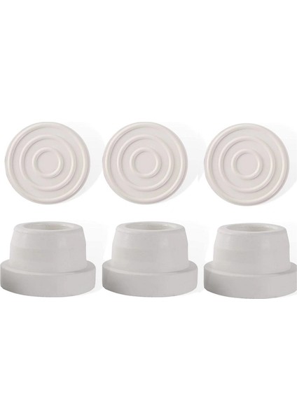 6pcs Kauçuk Havuz Merdiveni Tamponları 1.90 Inç Iç Çaplı Merdiven Tüpü Gözden Geçirilmiş Havuz Merdiveni Tapası Yüzme (Yurt Dışından)