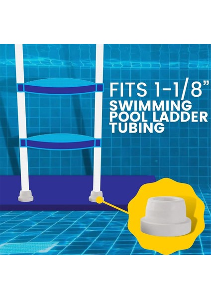 6pcs Kauçuk Havuz Merdiveni Tamponları 1.90 Inç Iç Çaplı Merdiven Tüpü Gözden Geçirilmiş Havuz Merdiveni Tapası Yüzme (Yurt Dışından) fırsatları