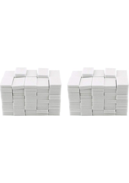 Sihirli Temizlik Süngerleri Silgi, Ev Sünger Silgisi Temizleyici Köpük Temizleme Mutfak, Mobilya, Araba (100 Paket) (Yurt Dışından)