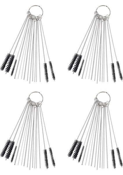 Karbüratör Karbon Kir Jeti Temizleyici Alet Kiti 40X Temizleme Iğneleri 20X Fırçalar (Yurt Dışından)