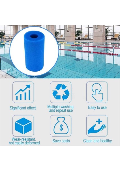 16PCS Köpük Filtre Sünger Intex A Tip A Yeniden Kullanılabilir Yıkanabilir Yüzme Havuzu Akvaryum Filtre Aksesuarları (Yurt Dışından) fırsatları