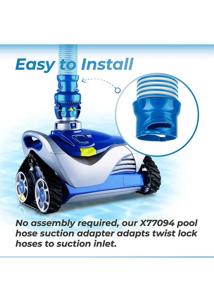 X77094 Havuz Vakum Hortum Hortum Adaptörü Zodyak Mx6 Mx8 Havuz Temizleyici, Havuz Emme Adaptörü Yaprağı Catcher Hortum Adaptörü 4 Paket (Yurt Dışından) indirimleri