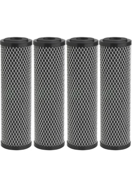 4pcs Karbon Su Filtresi 10 Inç Standart Tüm Ev Karbon Sargı Tortu ve Tat ve Koku Değiştirme Filtresi (Yurt Dışından)