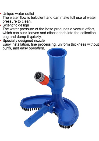 Vakum Süpürge, Jet Vakum Eğlence Havuzu Temizleyici, Çeşme Havuzu Yüzme Havuzu Için Fırça Direği ile Bize (Yurt Dışından) modelleri