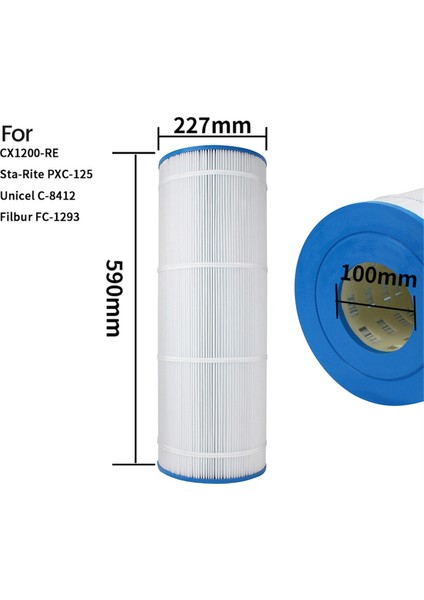 Hayward C1200, CX1200RE, Unıcel C-8412 Için Yedek PA120 Havuz Filtresi, Filbur FC-1293, Sta-Rite PXC-125 (Yurt Dışından) fiyatları