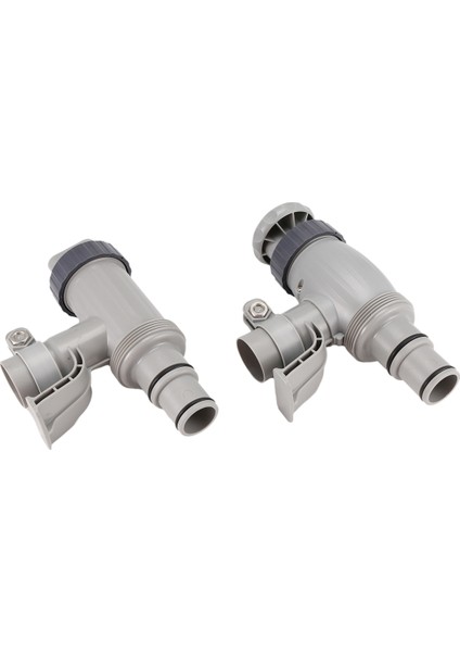 2pcs Havuz Hortumu Adaptörü, Yüzme Havuzu Değiştirme Havuzu Hortum Braketi ve Yer Yüzme Havuzu Için Piston Valfi (Yurt Dışından)