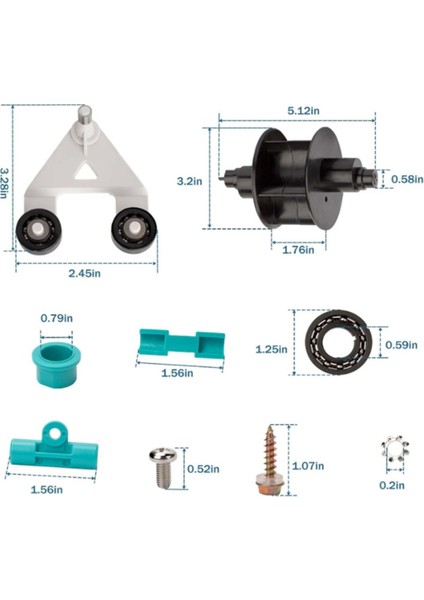AXV621DAT Havuz Vakum A-Frame/türbin Kiti Hayward Aquabug Navigator Pro Wanda AXV036BP, AXV601CAT (Yurt Dışından) fiyatları