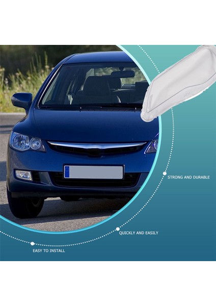Araba Ön Sol Far Temiz Lens Lambası Gölge Kabuk Kapağı Honda Civic Fd 2006 2007 2008 (Yurt Dışından) indirimleri