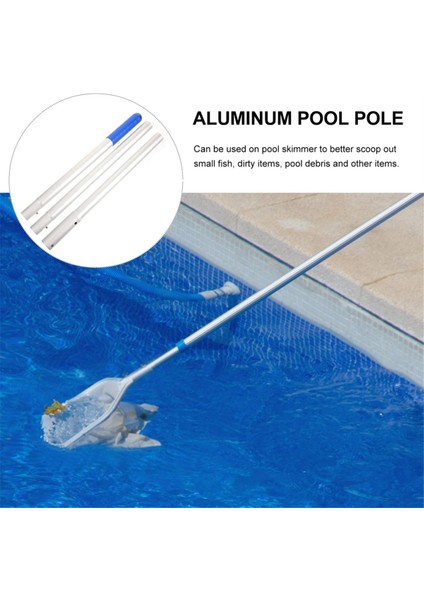 Balık Sepet Pole Yüzme Havuzu Balıkçılık Çubuk Metal Havuz Fırça Skimmer Havuz Yüzme Havuzu Skimmer Havuz Temizleyici Kutup B (Yurt Dışından) modelleri