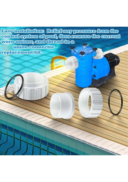 2 Pc Havuz Pompası Aksesuarları Hayward Tuz Klor Jeneratörleri Hücre Glx-Cell-Union Hücre Temizleme Standı (Yurt Dışından) modelleri