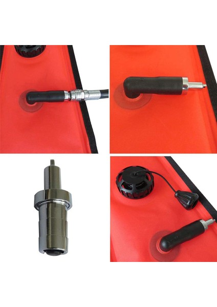 4x Scuba Dalış Markeri Şamandıra Smb Şişirme Dalış Bcd Hortum Konnektör Adaptörü Tek Yönlü Valf Aksesuarları 44MM (Yurt Dışından) indirimleri