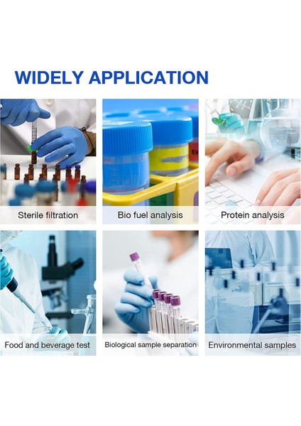 Steril Şırınga Filtresi Pes 20 Paket, 0.22UM Gözenek Boyutu, 33MM Membran Çapı, Hidrofilik Filtrasyon Yüksek Verim (Yurt Dışından) indirimleri