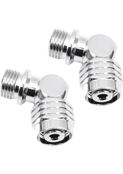 2. Aşamalı Tüplü Dalış Regülatör Konnektörü Dalış Aksesuarları Için 2x 110 Derece Döner Hortum Adaptörü (Yurt Dışından)