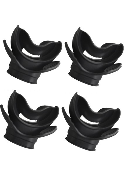 4x Kalıplanabilir Silikon Dalış Isırık Ağızlık Regülatörü Tüplü Bitme Dalış Ekipmanı Su Şnorkel Yüzme Valfi Nefes Alma (Yurt Dışından)