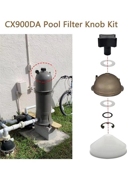 CX900DA Havuz Filtresi Düğmesi Kiti Yedek Havuz Filtresi Için Değiştirme CX900G Hayward Star-Crearplus Filtre Kartuşu ile Uyumlu (Yurt Dışından) modelleri