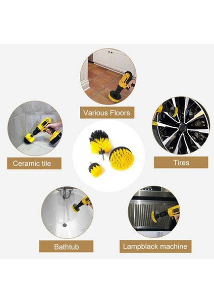 2x Matkap Fırçası Temizleyici Ovma Fırçaları Banyo Yüzeyi Grout Karo Küvet Duş Mutfak Otomobil Bakım Temizleme Araçları (Yurt Dışından) fiyatları