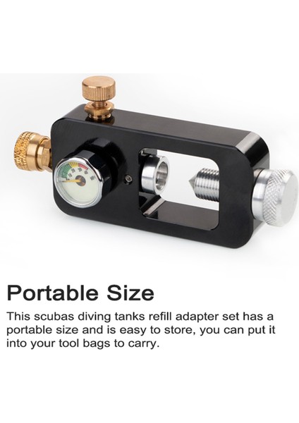 2x Scuba Dalış Tankları Doldurma Adaptörü Set Oksijen Silindir Adaptörü Dış Hava Dalış Aksesuarı Basınç Ölçer Hortumu (Yurt Dışından) fırsatları