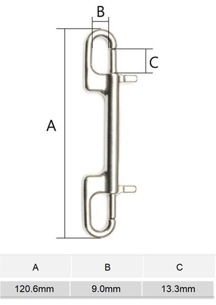 5x Dalış Kancası Paslanmaz Çelik Çift Uçlu Cıvata Snap Kanca Tüplü Dalış Pet Tasma Kamera Kayışı Anahtar Key Zincir Hamak (Yurt Dışından) fırsatları