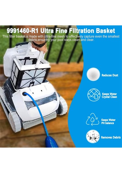 E10, S50, S100 Dx3 ile Uyumlu Robotik Havuz Temizleyicileri Için 9991460-R1 Ultra Ince Filtre Sepeti (Yurt Dışından) indirimleri