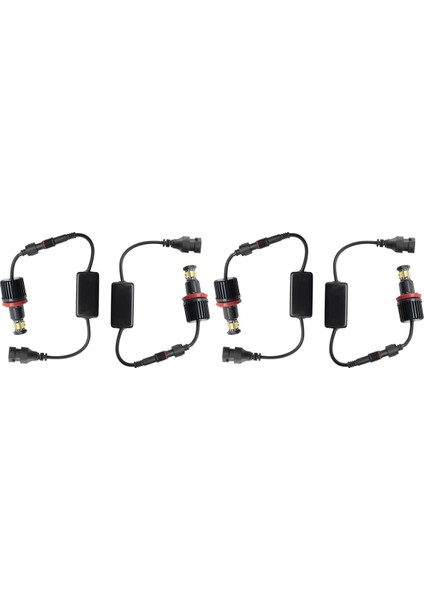 2 Çift 120W 12LED Araç Melk Göz Marker Farlar Bmw E82 E90 E92 E60 E61 E63 E89 X6 H8 (Yurt Dışından)