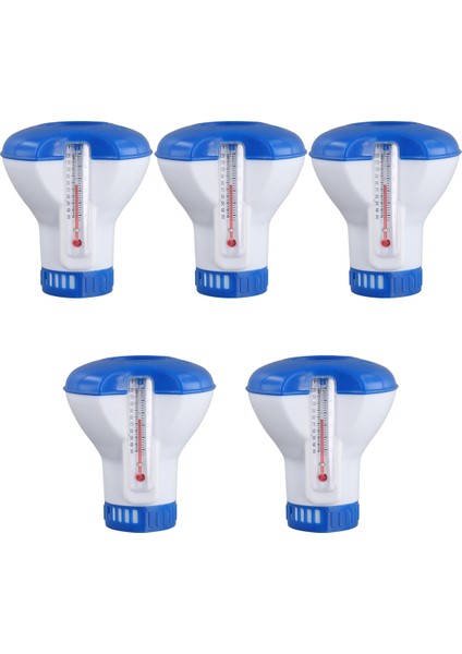 5pcs Yüzme Havuzu Yüzen Klor Tablet Dağıtıcı Termometre Otomatik Hapları Kutusu Spa Havuz Aksesuarları (Yurt Dışından) fiyatları
