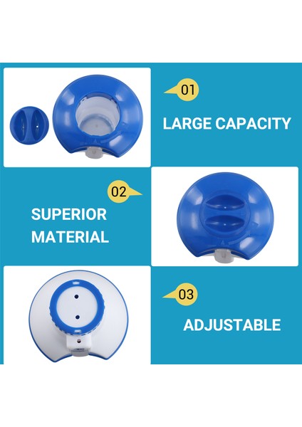 5pcs Yüzme Havuzu Yüzen Klor Tablet Dağıtıcı Termometre Otomatik Hapları Kutusu Spa Havuz Aksesuarları (Yurt Dışından) indirimleri