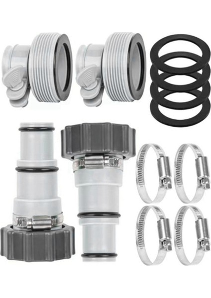 Intex Fıt Aru Için Havuz Hosed Adapter Aru Dişli Pompa Yedek Hortum Adaptör Kiti Şimdi Set (Yurt Dışından)