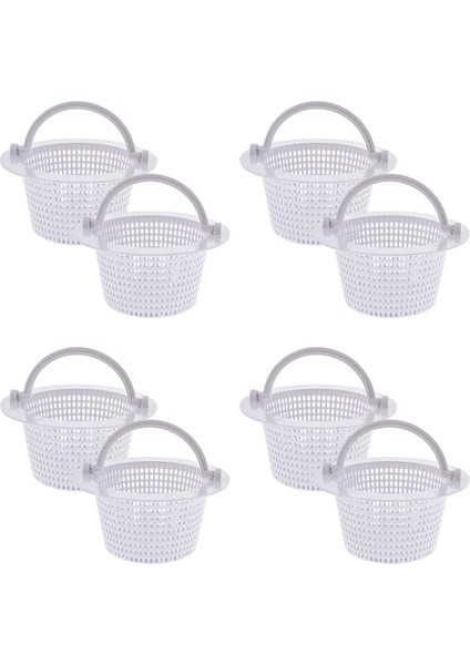 Yüzme Havuzu Skimmer Yedek Sepeti Saplı, 8 Paket - Yer Havuzunun Üstünde Duvara Skimmer Sepetleri (Yurt Dışından)