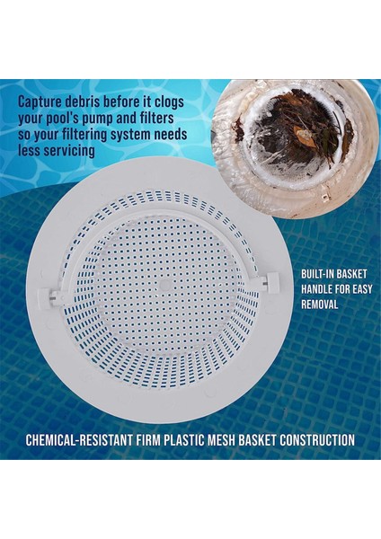 Yüzme Havuzu Skimmer Yedek Sepeti Saplı, 8 Paket - Yer Havuzunun Üstünde Duvara Skimmer Sepetleri (Yurt Dışından) modelleri