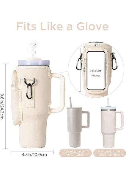 Yalıtılmış Fincan Su Şişesi, Telefon Cebi ve Omuz Askısı ile Taşıma Çantası (Yurt Dışından) modelleri