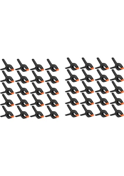 40 Adet Güçlü Tutucu, Naylon Yay Kelepçeleri Klipsler Ev Geliştirme, Ahşap Çalışma, Fotoğraf Stüdyoları Için Izsiz Kelepçeler (Yurt Dışından)