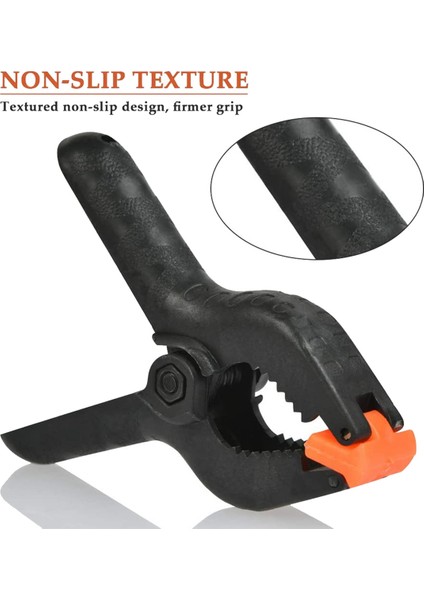 40 Adet Güçlü Tutucu, Naylon Yay Kelepçeleri Klipsler Ev Geliştirme, Ahşap Çalışma, Fotoğraf Stüdyoları Için Izsiz Kelepçeler (Yurt Dışından) modelleri