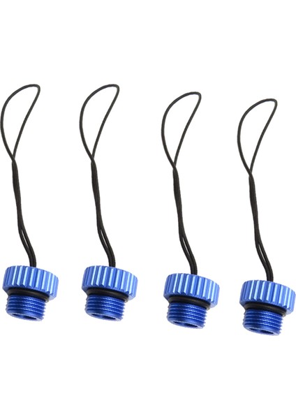 4x Scuba Dalış Din Tank Valfi Dişli Kapak 5/8-14NPS Toz Kapağı Toz Tapa Koruyucu Tank Regülatör Kapak Mavi (Yurt Dışından)