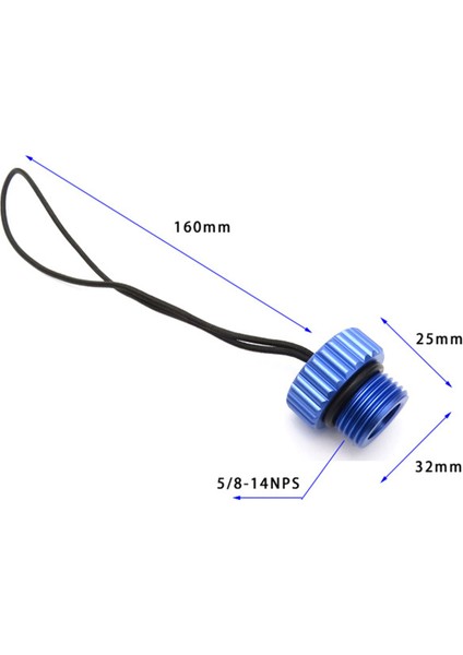 4x Scuba Dalış Din Tank Valfi Dişli Kapak 5/8-14NPS Toz Kapağı Toz Tapa Koruyucu Tank Regülatör Kapak Mavi (Yurt Dışından) fiyatları