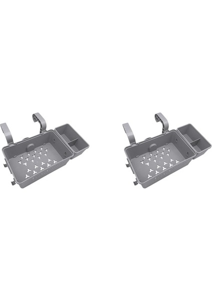 Havuz Bardağı Tutucu ile 2x Havuz Kenarındaki Depolama Sepeti, Havuz/çerçeve Havuzu Için Açık Havuz Depolama Konteyneri Sepeti (Yurt Dışından)