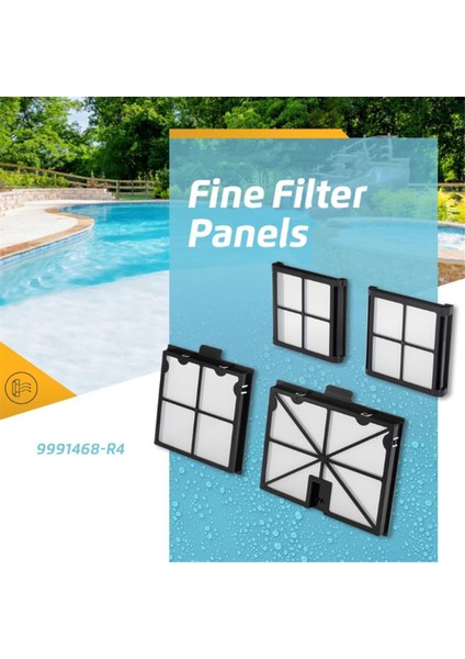 9991425-R4 Havuz Temizleyicileri Dolphin Premier S50, S100, Aktif 10 Aktif 15 Robotik Yedek Ultra Ince Filtre (Yurt Dışından) fiyatları