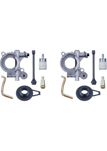 Husqvarna Için 2x Yağ Pompası Solucan Dişli Yağ Hortum Hortum Filtre Kiti 365 371 372 Xp 372XP 362 Montaj (Yurt Dışından)