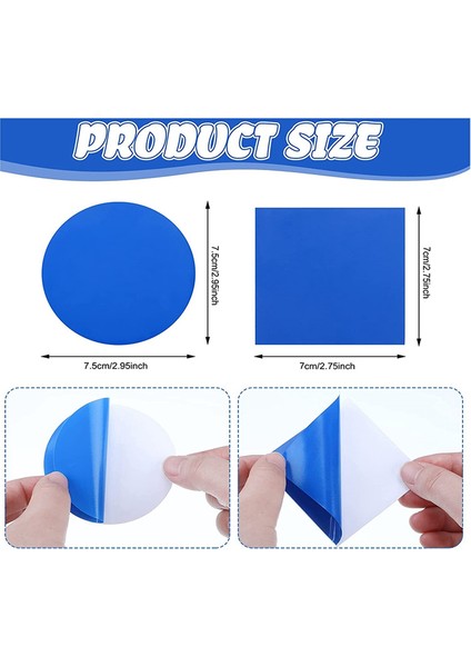 50 Kendinden Yapışkan Pvc Havuz Yama Onarım Kiti Kare Yuvarlak Hava Yatak Yaması Havuzlar Için Tekne Şişirilebilir Ürünler (Yurt Dışından) fırsatları