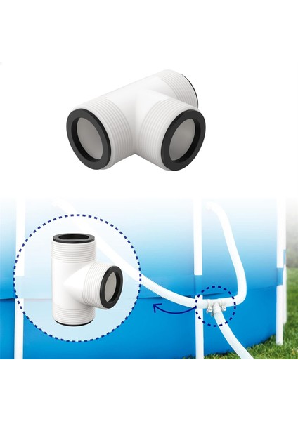 Havuz Hortumu T Ayrıştırıcı Pompası 1.5 Inç Havuz Hortumu Geneman ve Intex Zemin Yukarıda Havuz Hortum Konnektör Parçaları (Yurt Dışından) modelleri