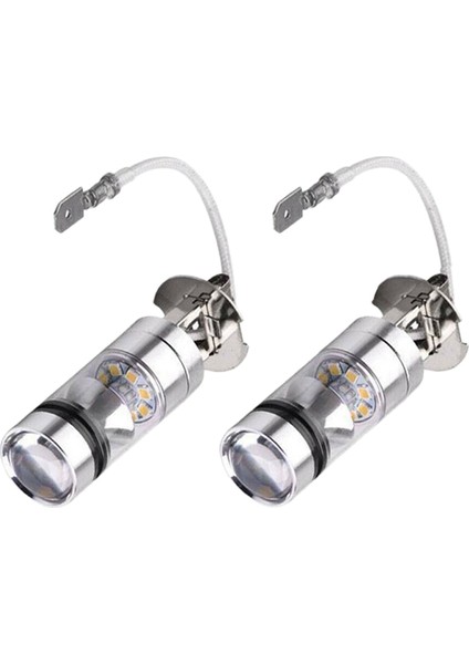 2pcs 6000K Beyaz LED H3 100W 2323 Araba Sisli Ampul Drl &amp; 2pcs Yan Işaretçi Dönüş Sinyal Işığı Koltuk Leon 2000-2006 (Yurt Dışından) fiyatları