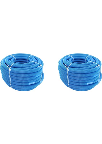 2pcs 6.3m Yüzme Havuzu Vakum Temizleyici Hortum Emme Yüzme Yedek Boru Havuzu Temizleyici Aracı (Yurt Dışından)