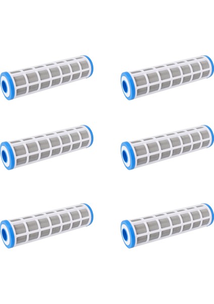 6pcs 10 Inç Paslanmaz Çelik Tel Filet Filtresi Kartuş Kartuşu Su Temizleyici Ölçek Önleme Öncesi Filtre (Yurt Dışından)