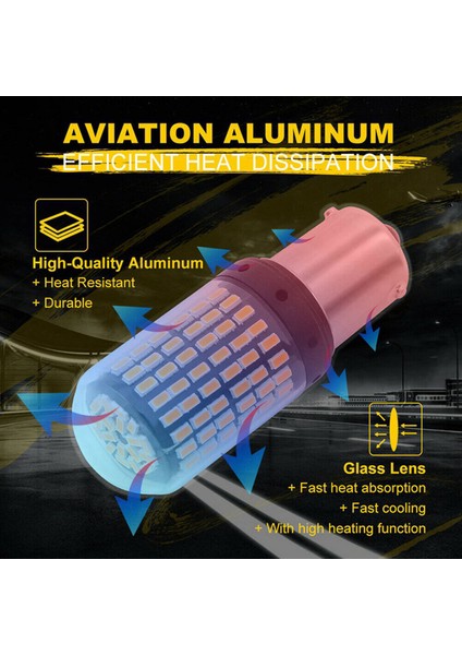 8x 1156 BAU15S LED 3014 144 Smd 7506 1003 1073 Canbus Süper Parlak Araç Fren Ters Kuyruk Ampul Yüksek Güç (Yurt Dışından) indirimleri