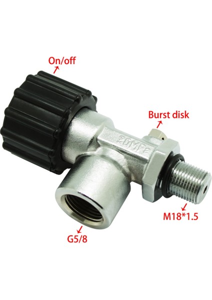 Pcp Scuba Dalış Valfı M18X1.5 30MPA Hava Doldurma Istasyonu Karbon Fiber Oksijen Silindiri Için Doldurma Adaptörü, Dış Mekan (Yurt Dışından) indirimleri